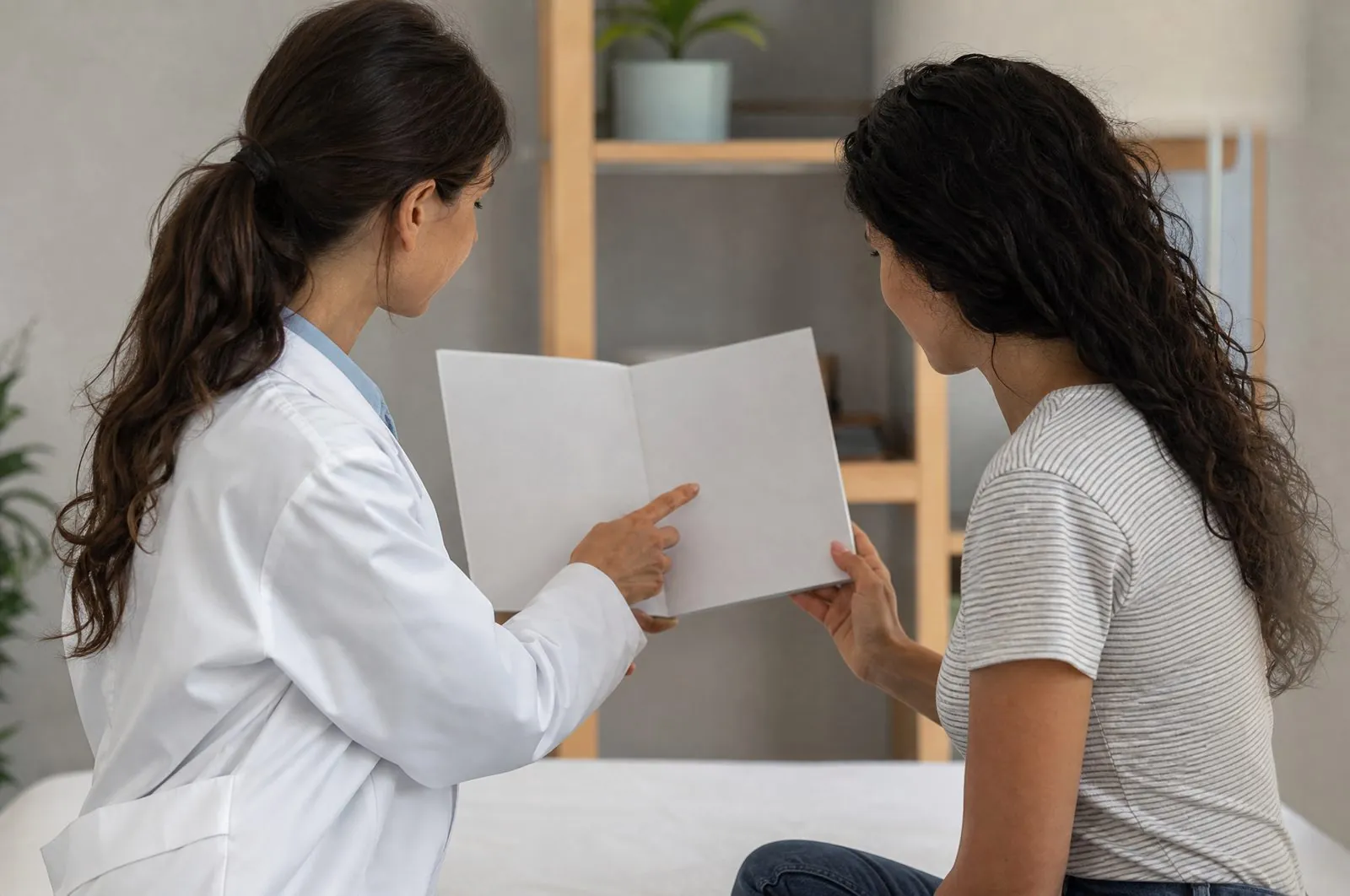 Reviewing the written plan with a provider
