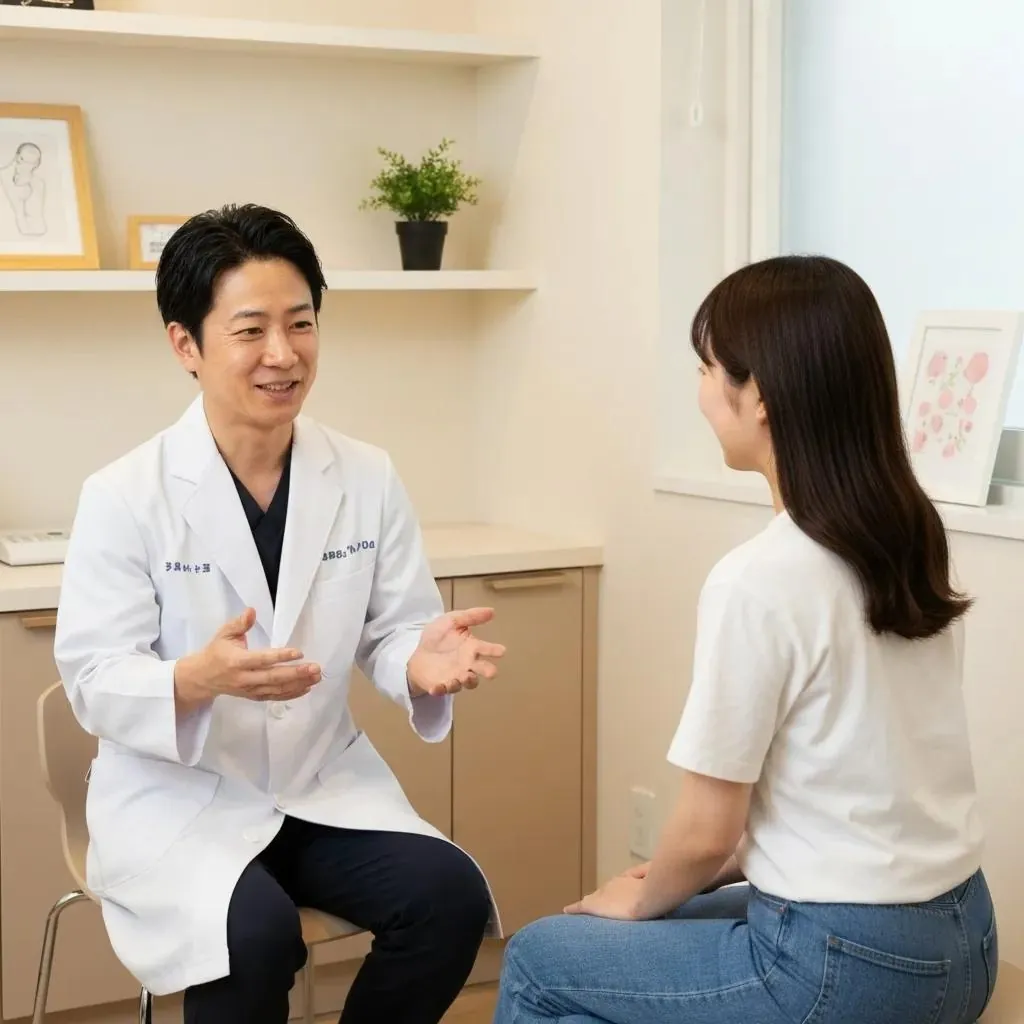 A medical professional closely monitoring a patient's vital signs during a weight management consultation